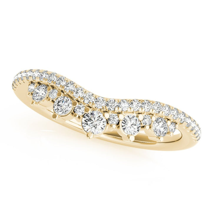 Diamond Chevron Wedding Band - Wedding Band - Design Jewellers Edmonton