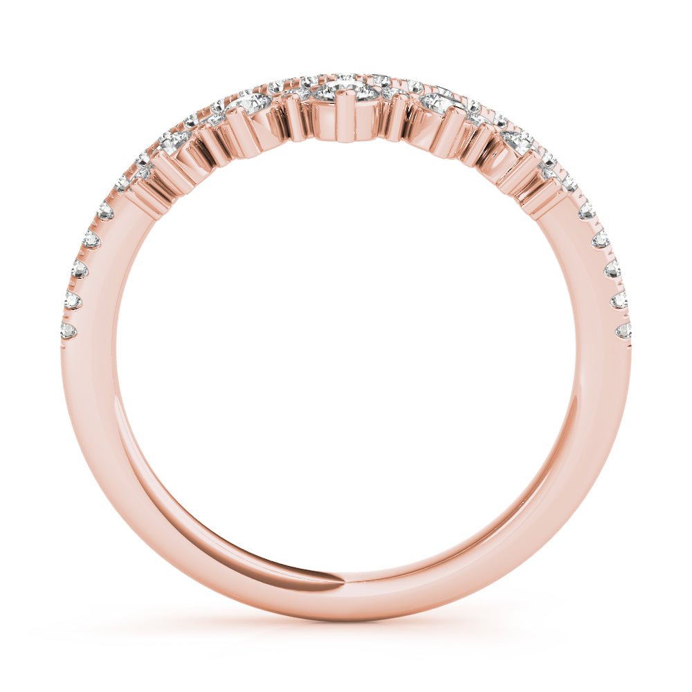 Diamond Chevron Wedding Band - Wedding Band - Design Jewellers Edmonton