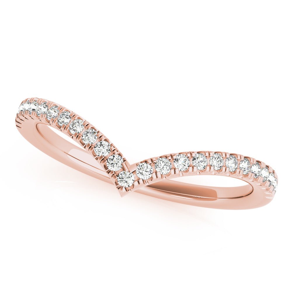 Diamond Chevron Wedding Band - Wedding Band - Design Jewellers Edmonton
