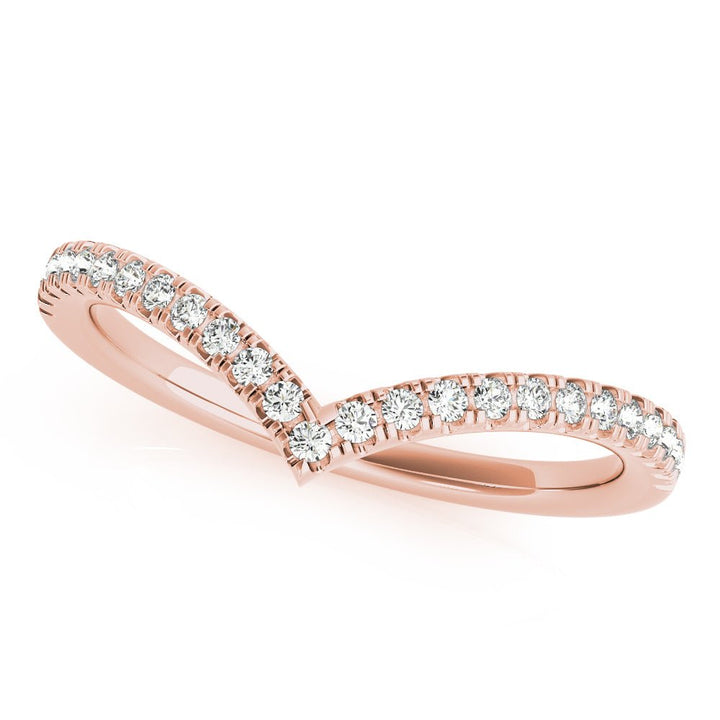 Diamond Chevron Wedding Band - Wedding Band - Design Jewellers Edmonton