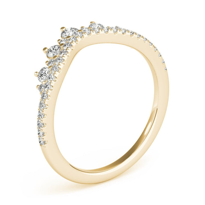 Diamond Chevron Wedding Band - Wedding Band - Design Jewellers Edmonton