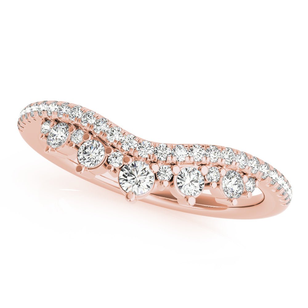 Diamond Chevron Wedding Band - Wedding Band - Design Jewellers Edmonton