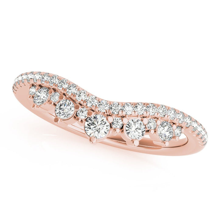 Diamond Chevron Wedding Band - Wedding Band - Design Jewellers Edmonton