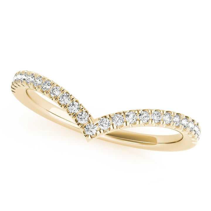 Diamond Chevron Wedding Band - Wedding Band - Design Jewellers Edmonton