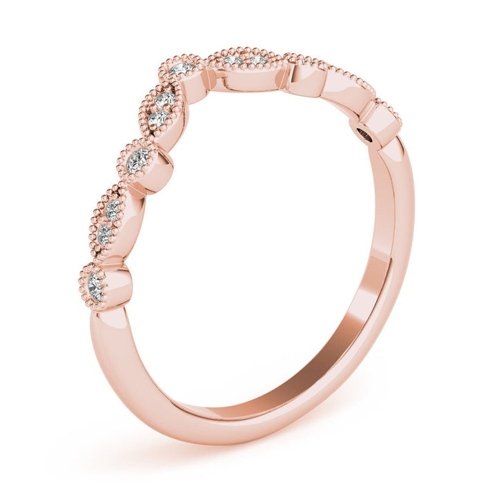 Diamond Chevron Wedding Band - Wedding Band - Design Jewellers Edmonton
