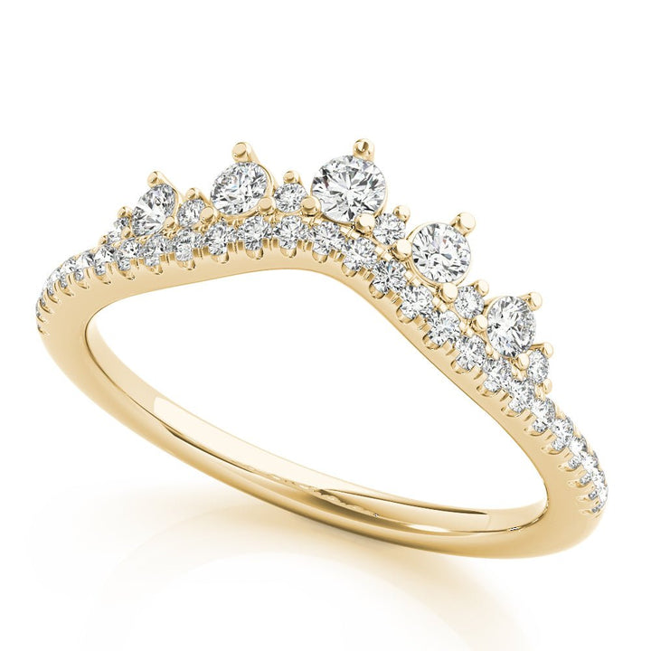 Diamond Chevron Wedding Band - Wedding Band - Design Jewellers Edmonton