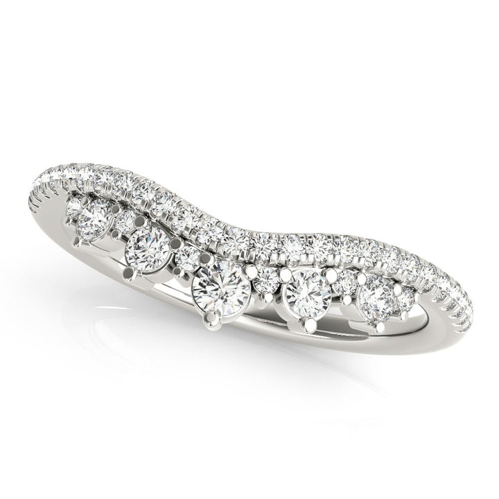 Diamond Chevron Wedding Band - Wedding Band - Design Jewellers Edmonton