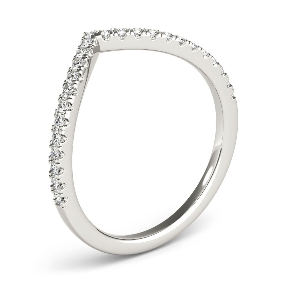 Diamond Chevron Wedding Band - Wedding Band - Design Jewellers Edmonton