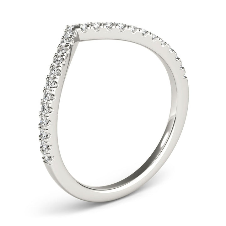 Diamond Chevron Wedding Band - Wedding Band - Design Jewellers Edmonton