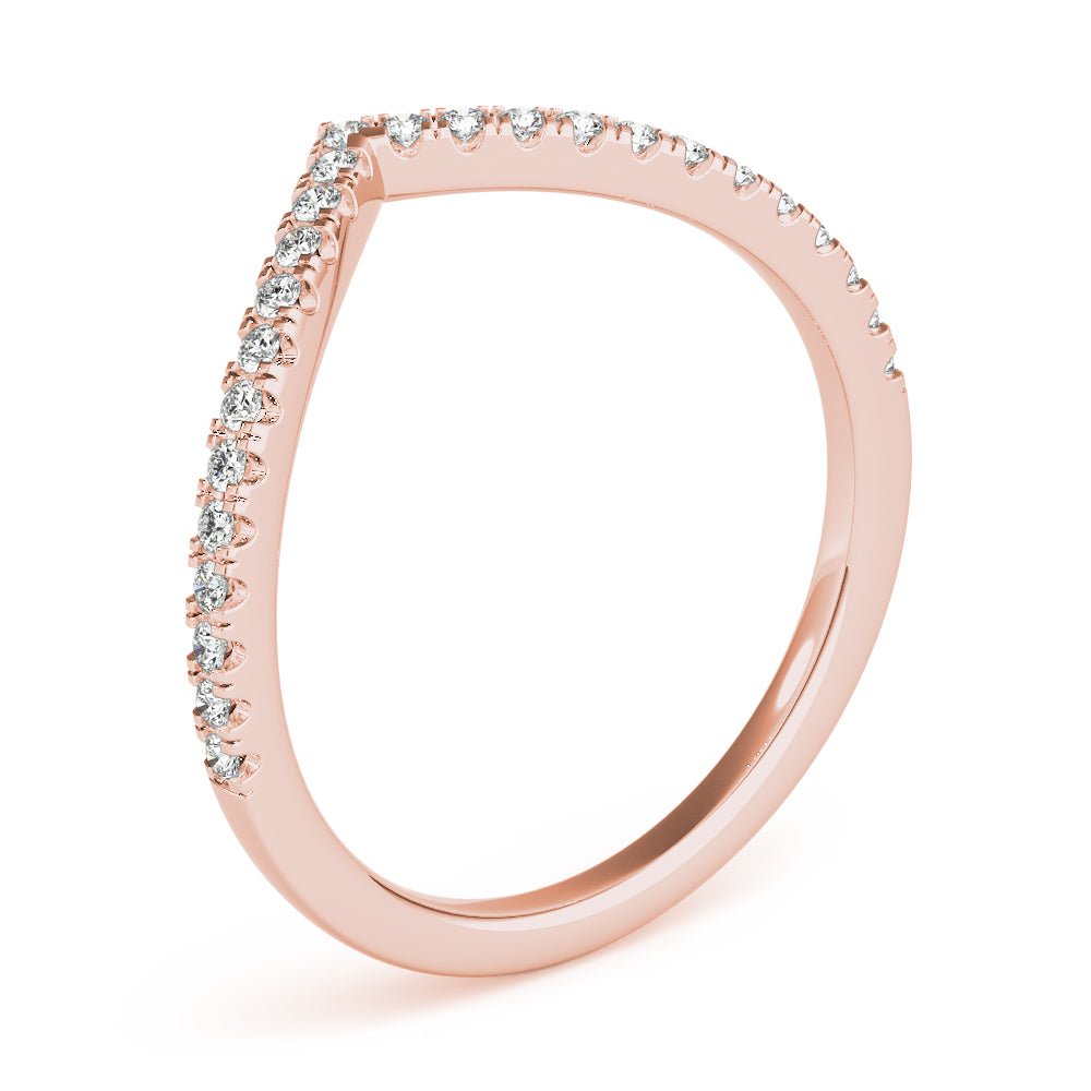 Diamond Chevron Wedding Band - Wedding Band - Design Jewellers Edmonton