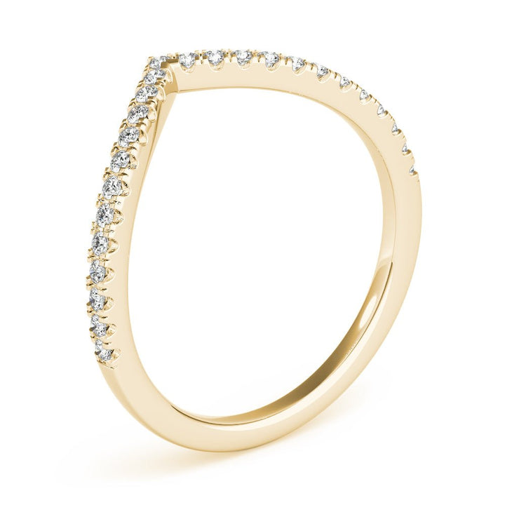 Diamond Chevron Wedding Band - Wedding Band - Design Jewellers Edmonton