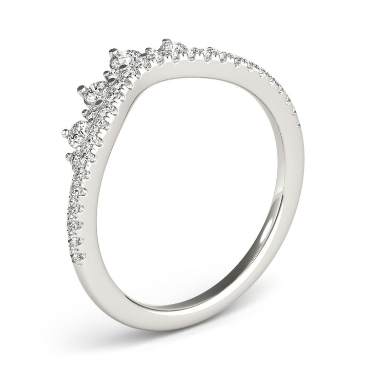 Diamond Chevron Wedding Band - Wedding Band - Design Jewellers Edmonton