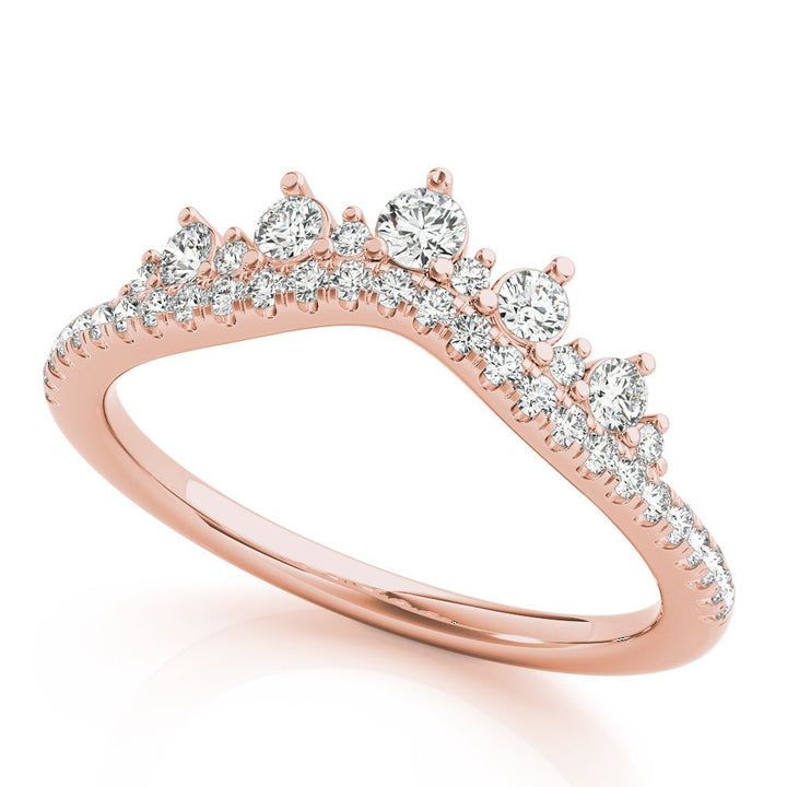 Diamond Chevron Wedding Band - Wedding Band - Design Jewellers Edmonton