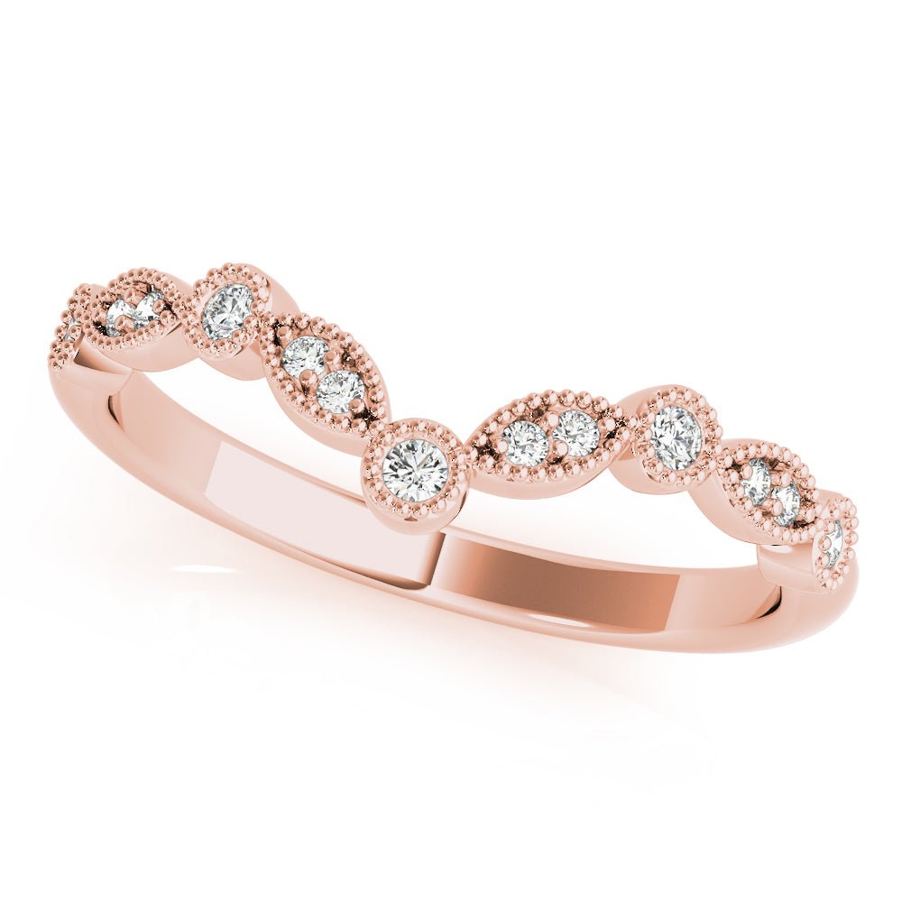 Diamond Chevron Wedding Band - Wedding Band - Design Jewellers Edmonton