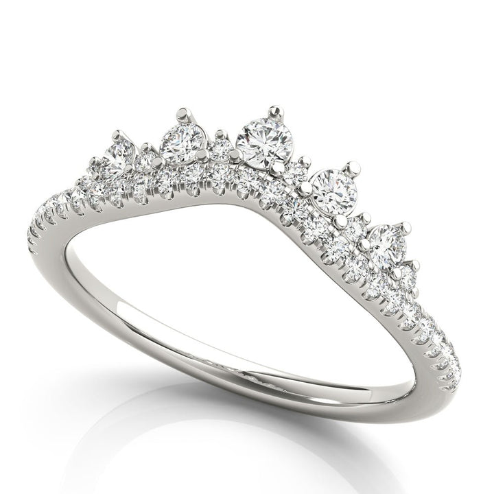 Diamond Chevron Wedding Band - Wedding Band - Design Jewellers Edmonton