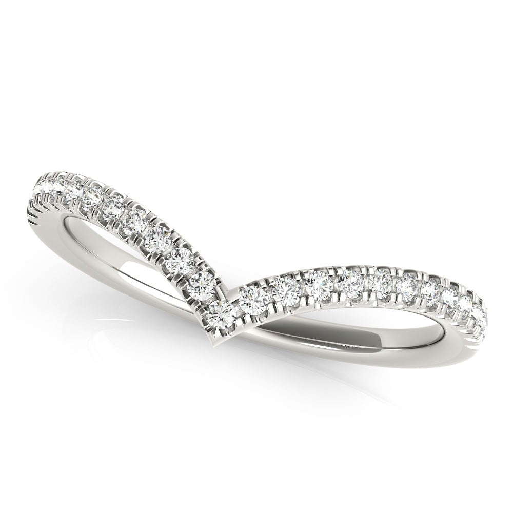 Diamond Chevron Wedding Band - Wedding Band - Design Jewellers Edmonton
