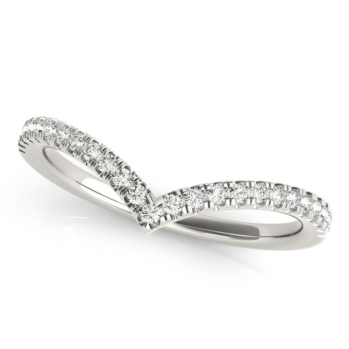 Diamond Chevron Wedding Band - Wedding Band - Design Jewellers Edmonton