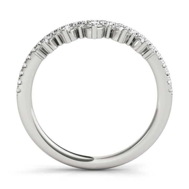 Diamond Chevron Wedding Band - Wedding Band - Design Jewellers Edmonton