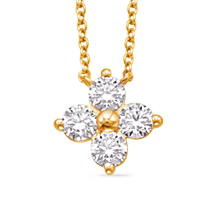 Diamond Floral Inspired Necklace - Design Jewellers Edmonton