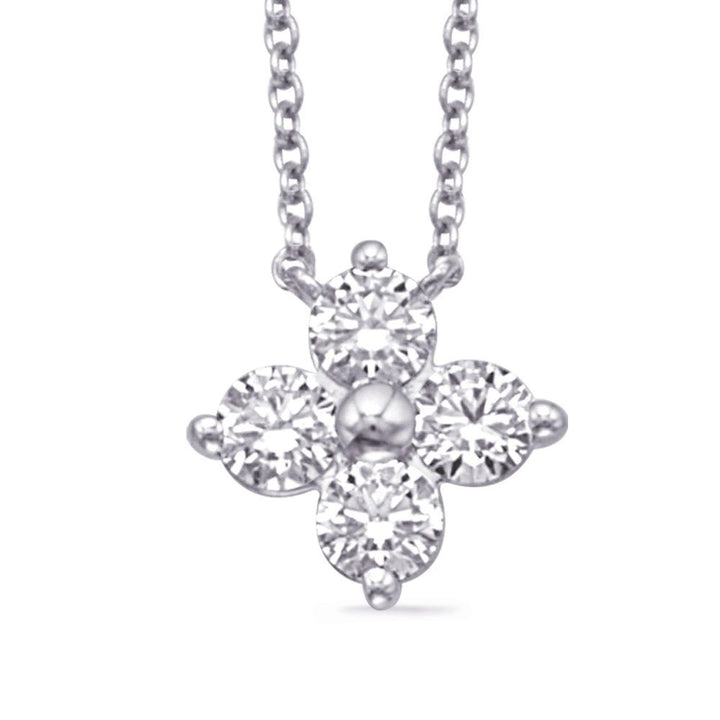 Diamond Floral Inspired Necklace - Design Jewellers Edmonton