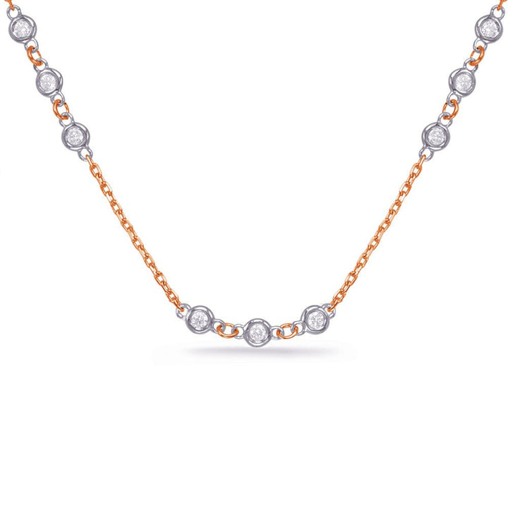 DIAMOND MULTI BEZEL NECKLACE - Design Jewellers Edmonton