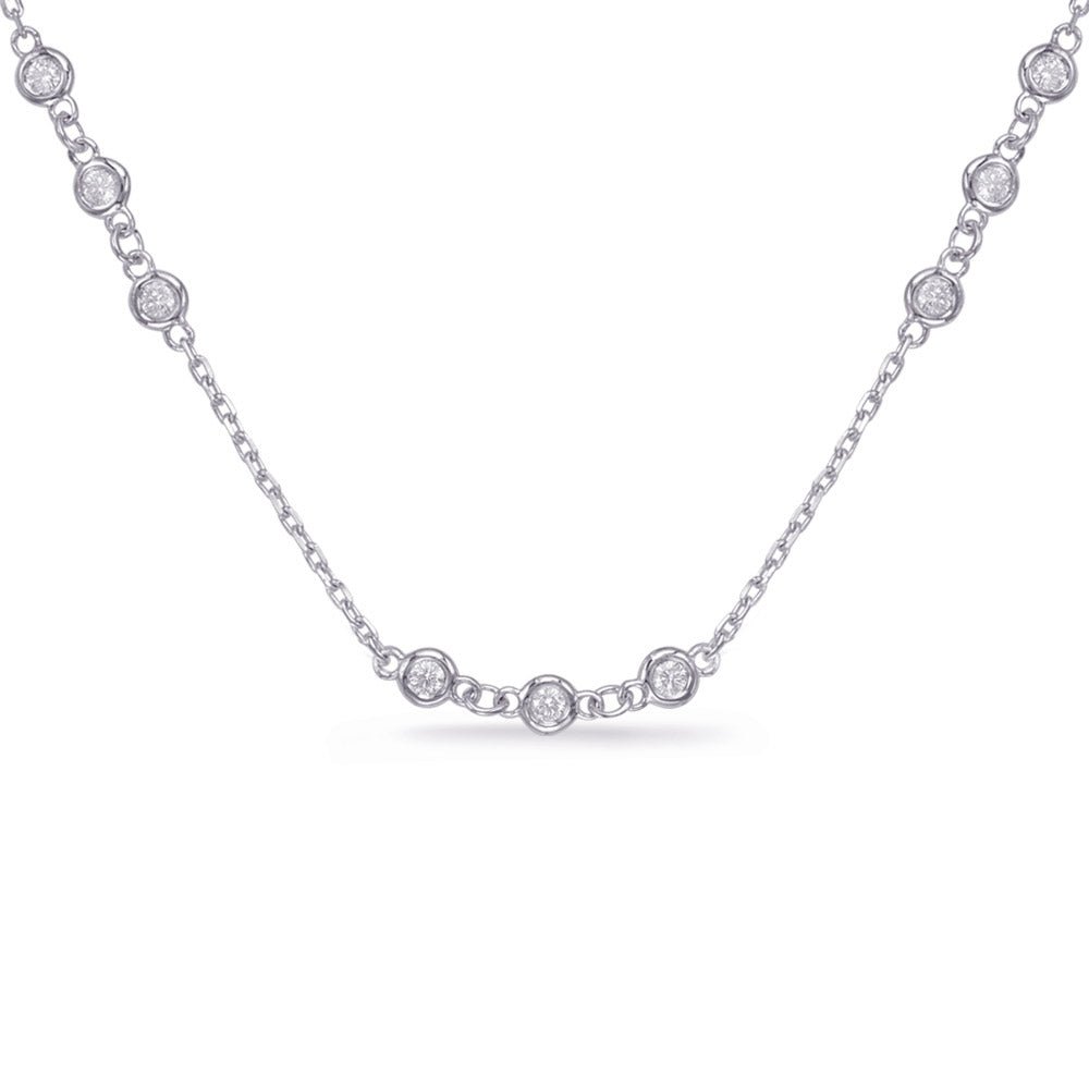 DIAMOND MULTI BEZEL NECKLACE - Design Jewellers Edmonton