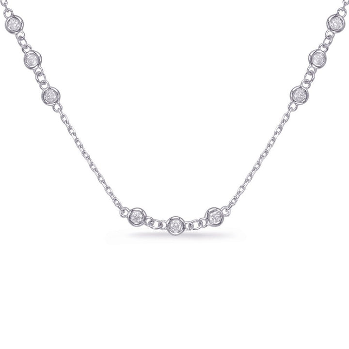 DIAMOND MULTI BEZEL NECKLACE - Design Jewellers Edmonton