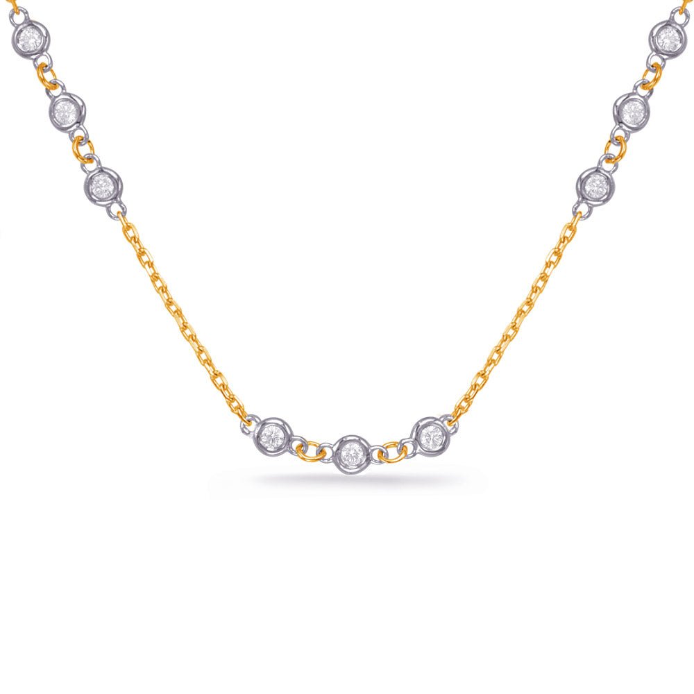 DIAMOND MULTI BEZEL NECKLACE - Design Jewellers Edmonton