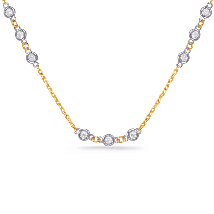 DIAMOND MULTI BEZEL NECKLACE - Design Jewellers Edmonton