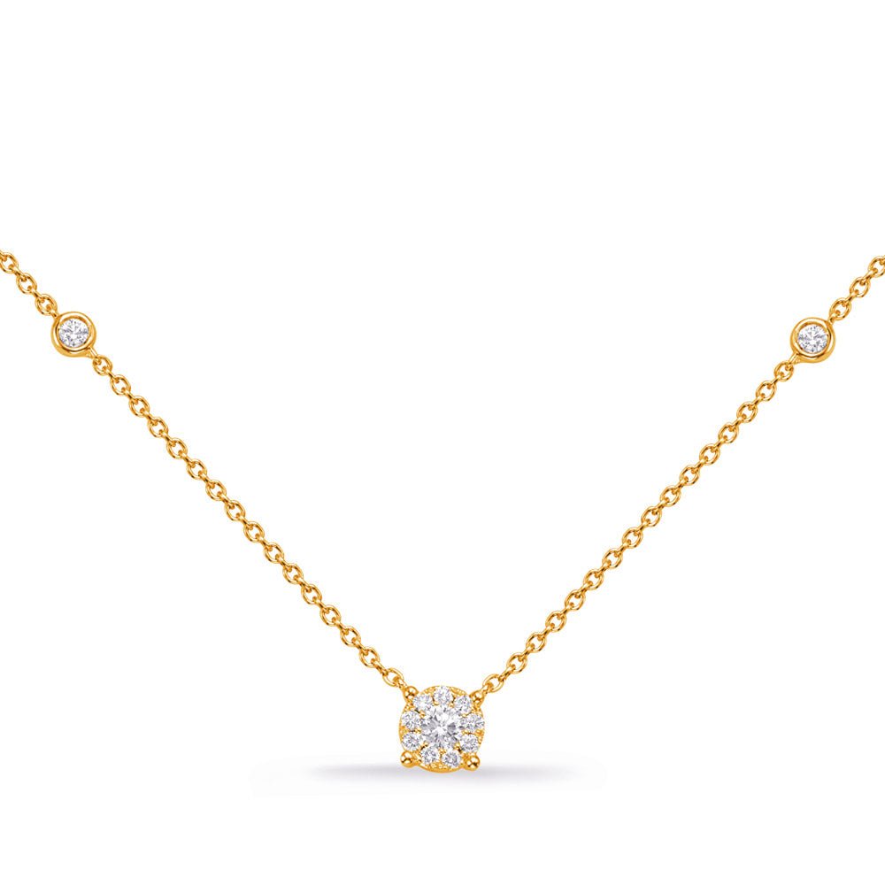 Elegant Gold and Diamond Necklace - Design Jewellers Edmonton