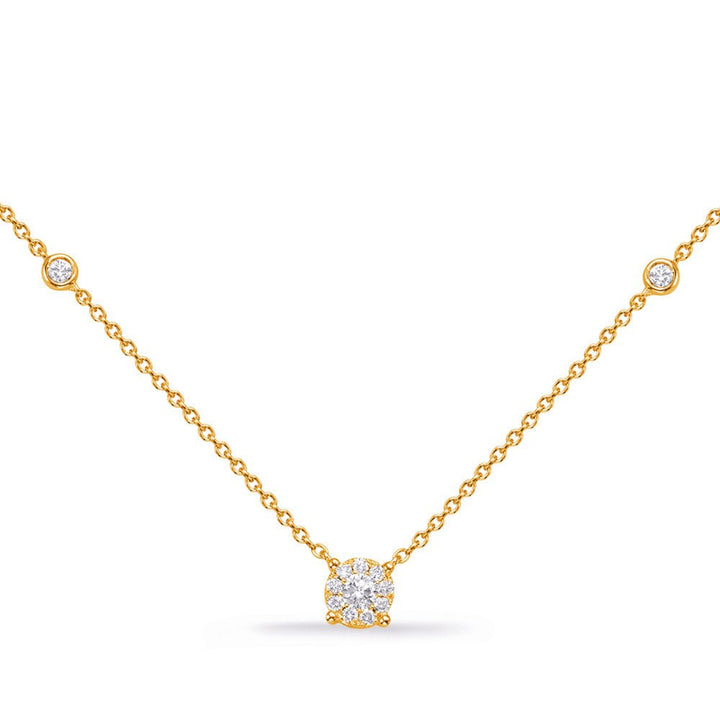 Elegant Gold and Diamond Necklace - Design Jewellers Edmonton