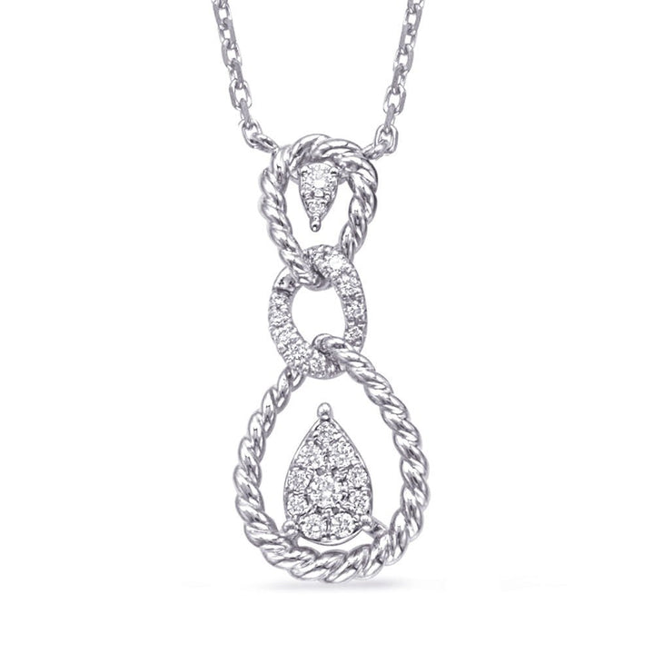 ELEGANT TRIPLE ROPLE LOOP GOLD DIAMOND NECKLACE - Design Jewellers Edmonton