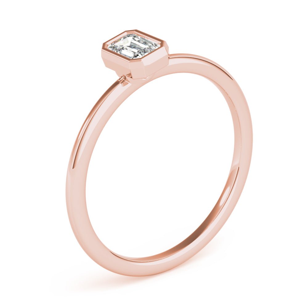 Emerald Cut Solitaire Ring - Fashion Ring - Design Jewellers Edmonton