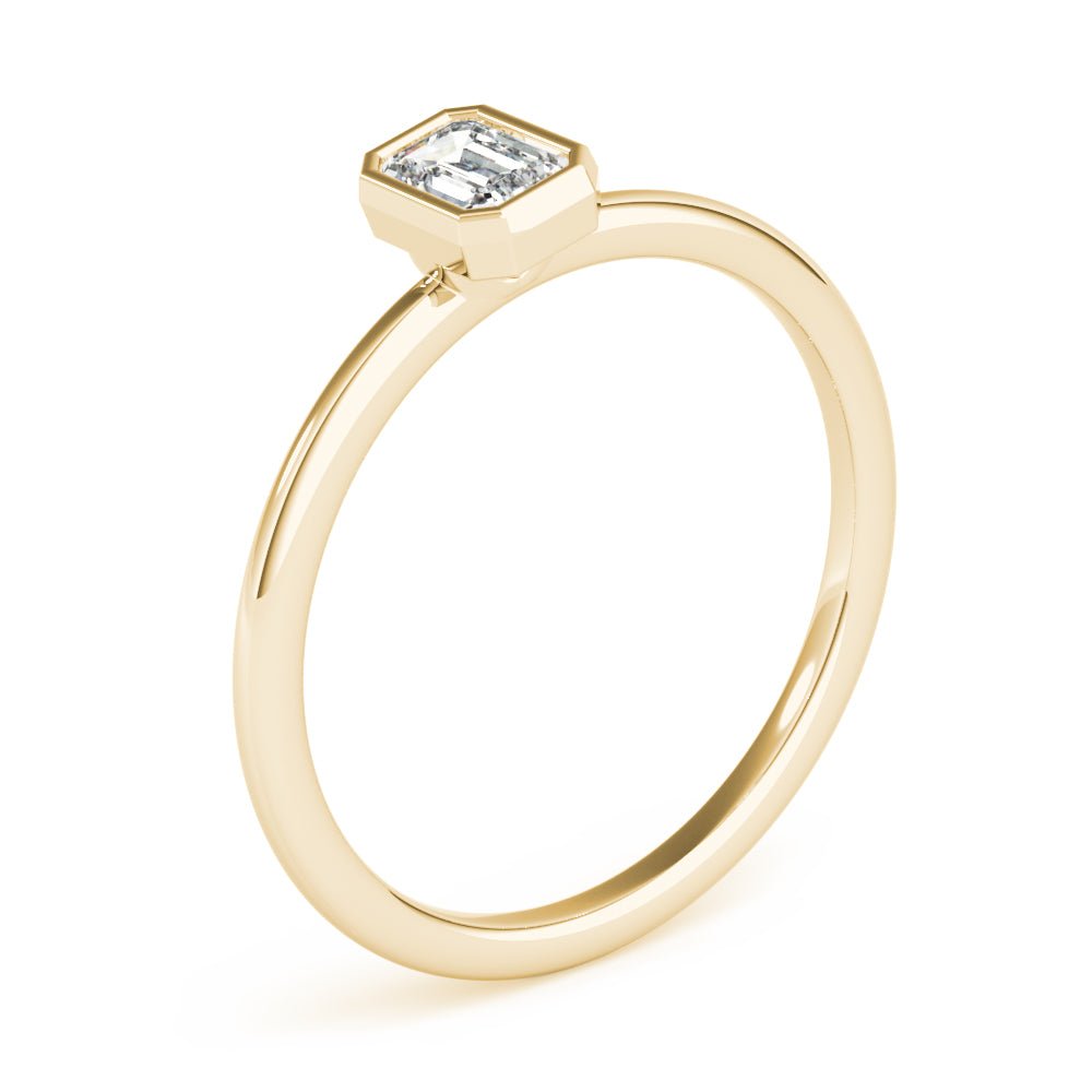 Emerald Cut Solitaire Ring - Fashion Ring - Design Jewellers Edmonton