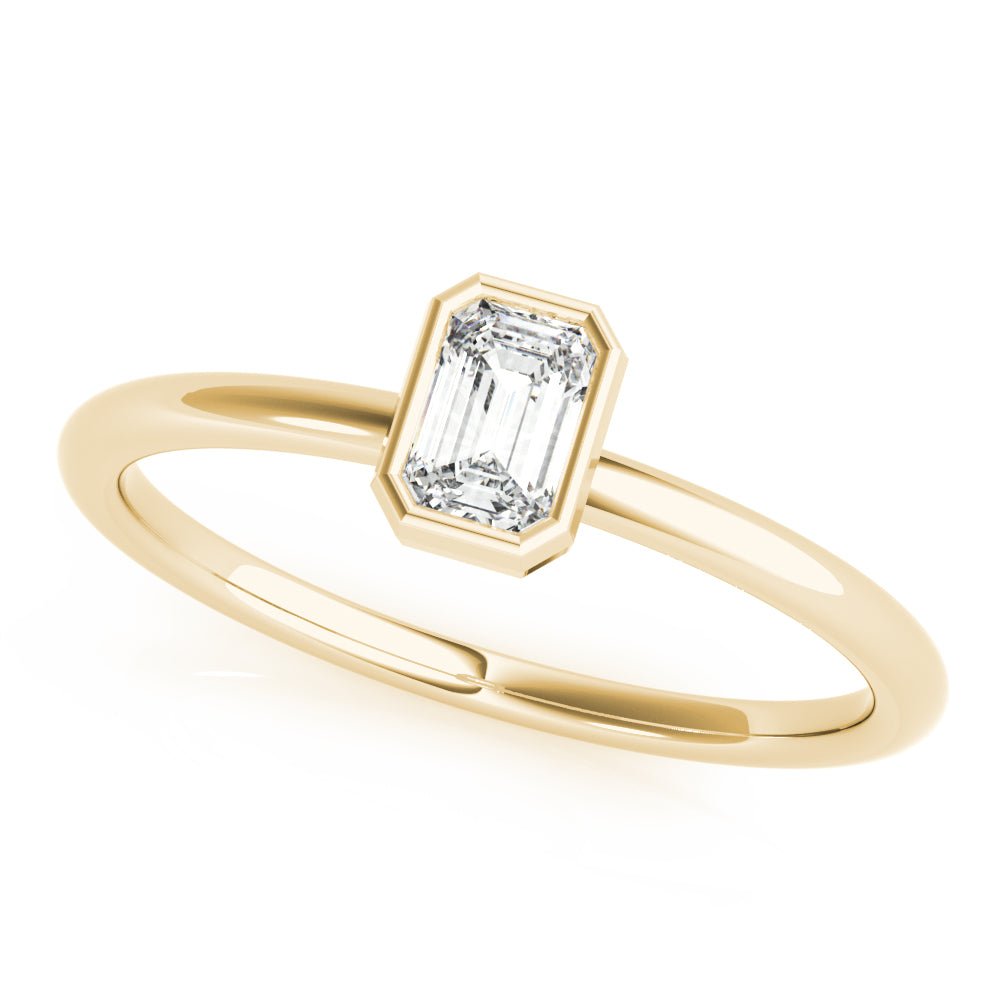Emerald Cut Solitaire Ring - Fashion Ring - Design Jewellers Edmonton