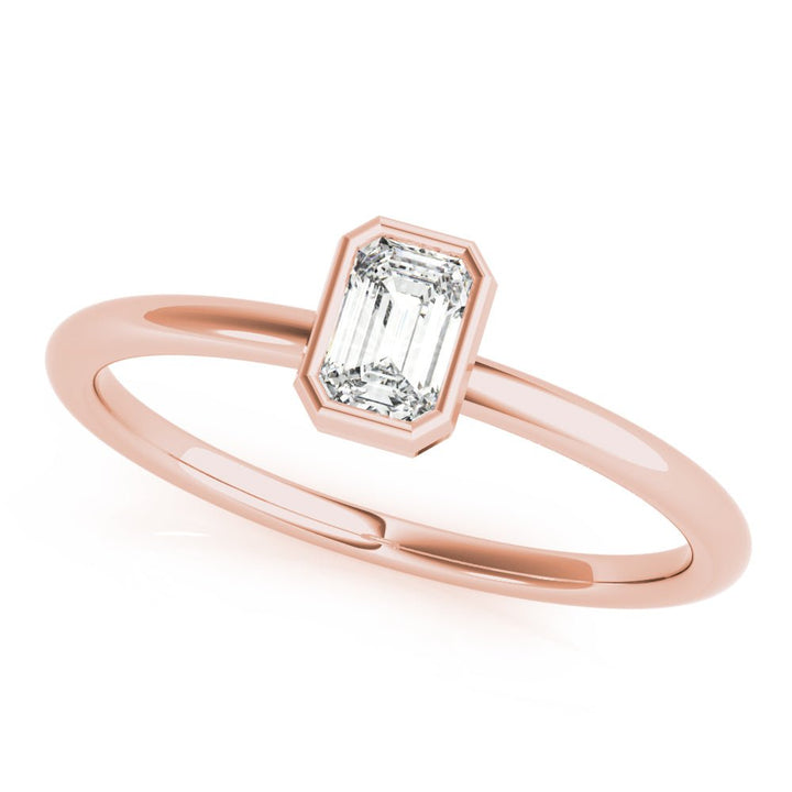Emerald Cut Solitaire Ring - Fashion Ring - Design Jewellers Edmonton