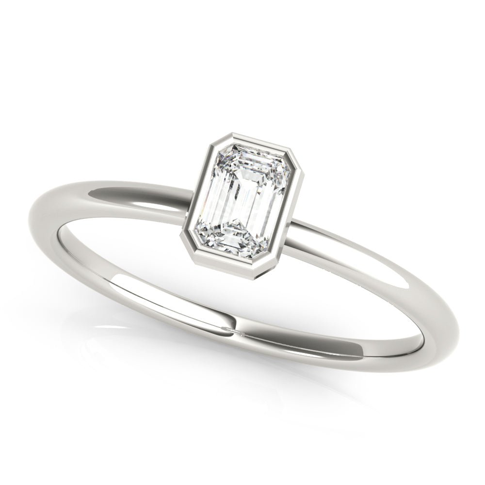 Emerald Cut Solitaire Ring