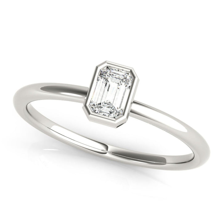 Emerald Cut Solitaire Ring - Fashion Ring - Design Jewellers Edmonton
