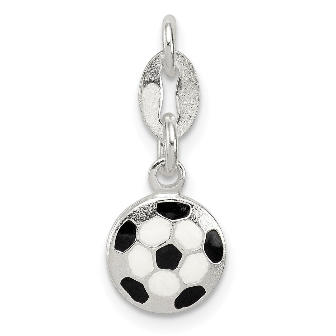 Enameled Soccer Ball Charm