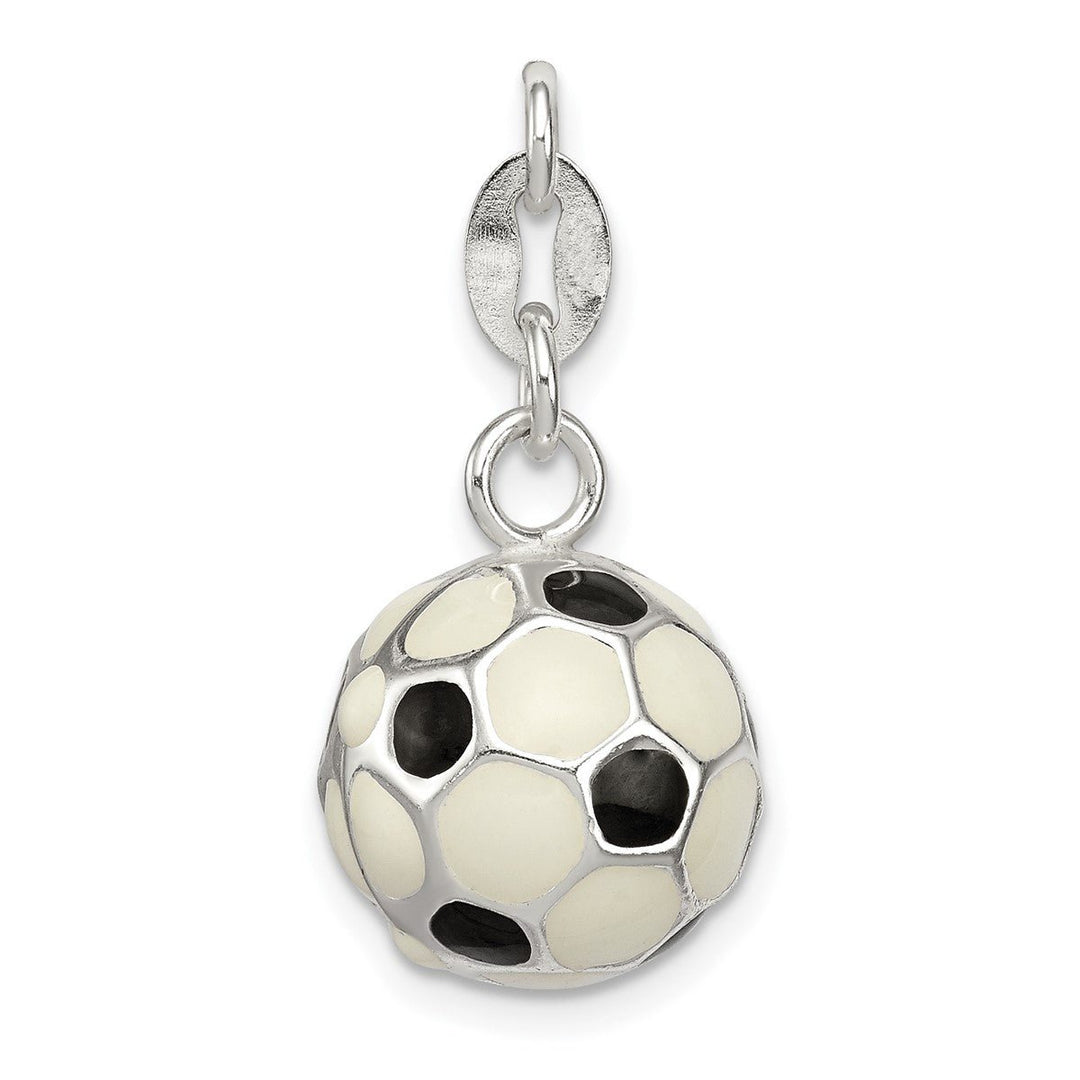 Enameled Soccer Ball Charm