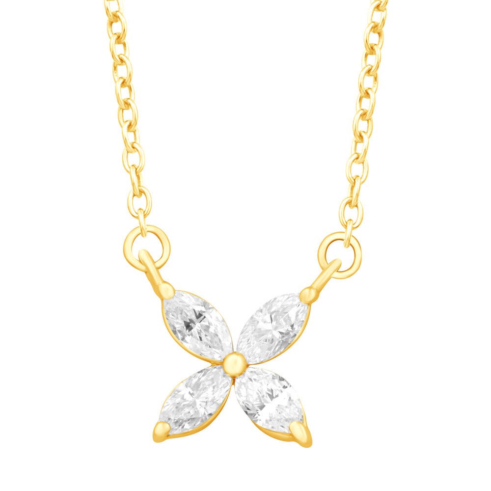 Fancy Cut 4 Stone Diamond Necklace - Design Jewellers Edmonton