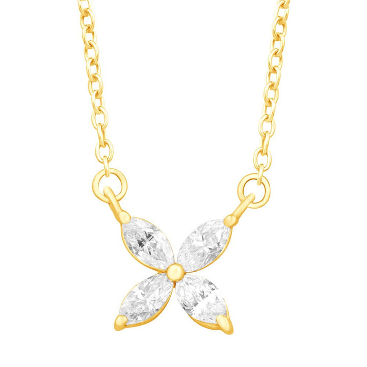 Fancy Cut 4 Stone Diamond Necklace - Design Jewellers Edmonton
