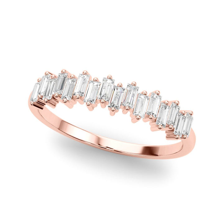 Fancy Shape Baguette Stackable Wedding Ring - Wedding Band - Design Jewellers Edmonton