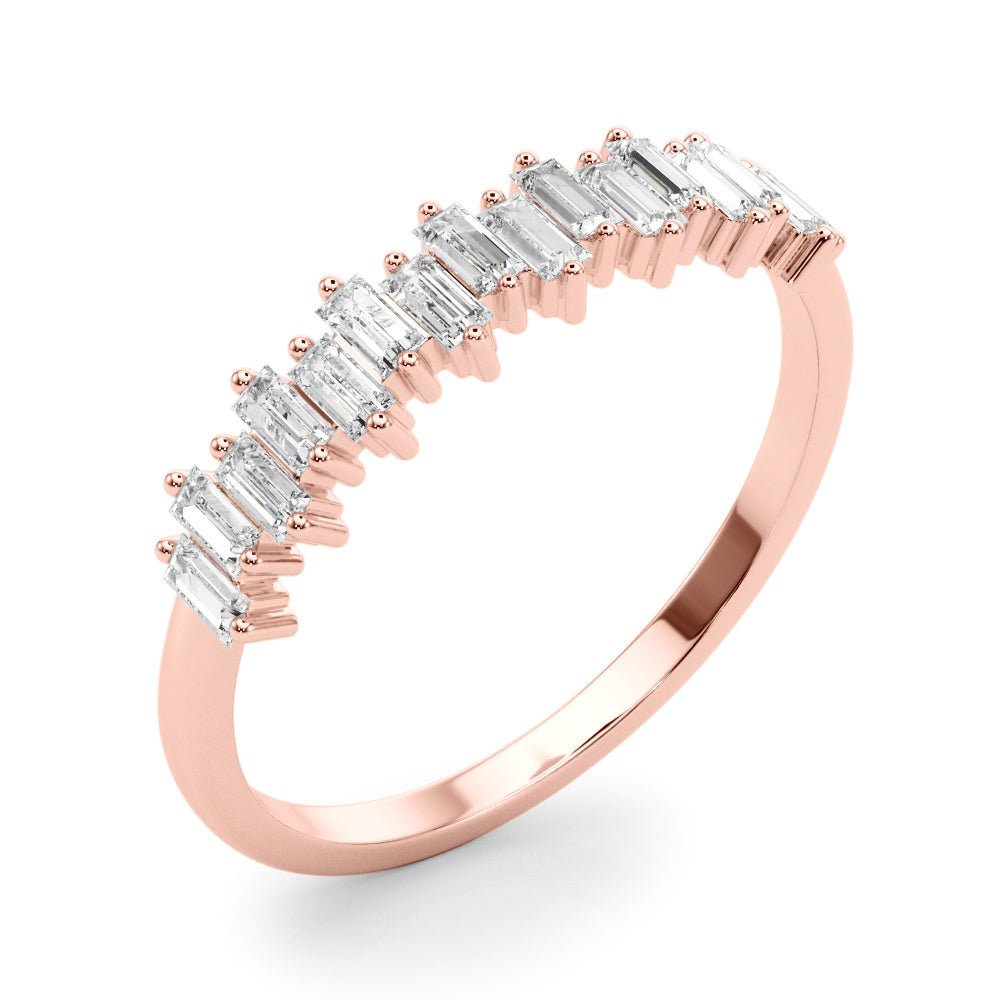 Fancy Shape Baguette Stackable Wedding Ring - Wedding Band - Design Jewellers Edmonton