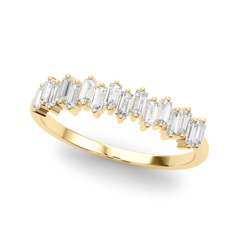 Fancy Shape Baguette Stackable Wedding Ring - Wedding Band - Design Jewellers Edmonton