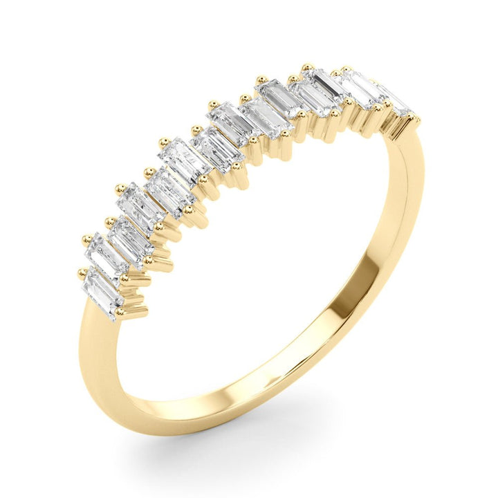 Fancy Shape Baguette Stackable Wedding Ring - Wedding Band - Design Jewellers Edmonton