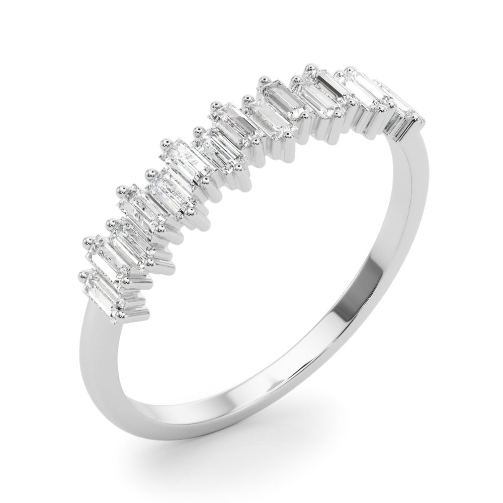 Fancy Shape Baguette Stackable Wedding Ring - Wedding Band - Design Jewellers Edmonton