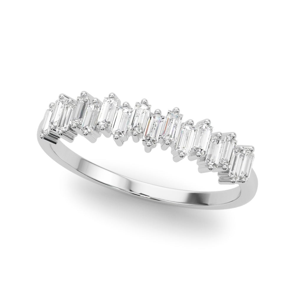 Fancy Shape Baguette Stackable Wedding Ring