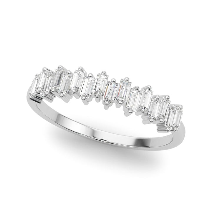 Fancy Shape Baguette Stackable Wedding Ring - Wedding Band - Design Jewellers Edmonton
