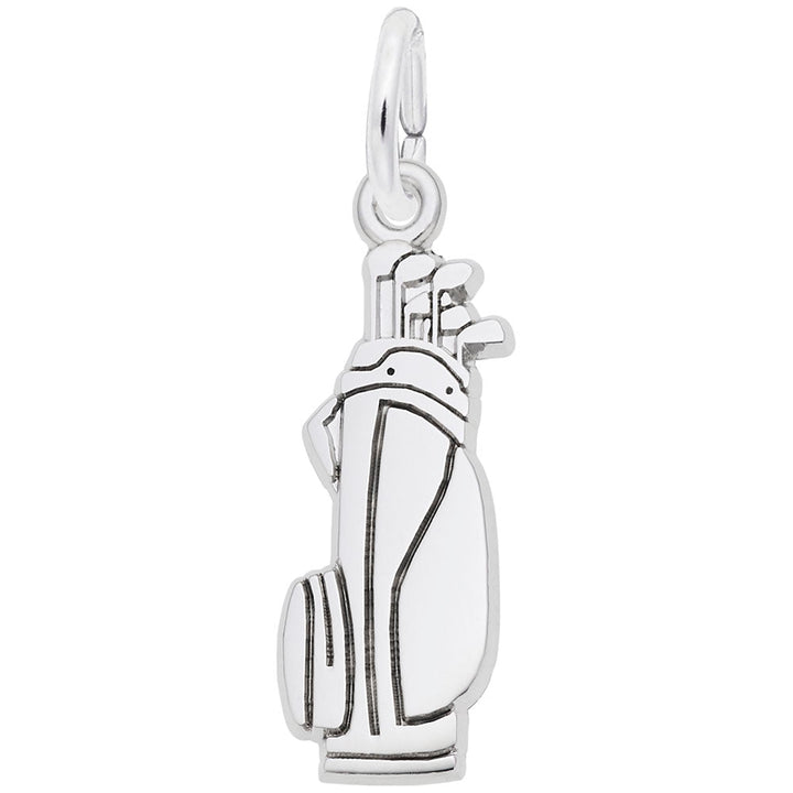 Flat Golf Bag Charm - Charms - Design Jewellers Edmonton